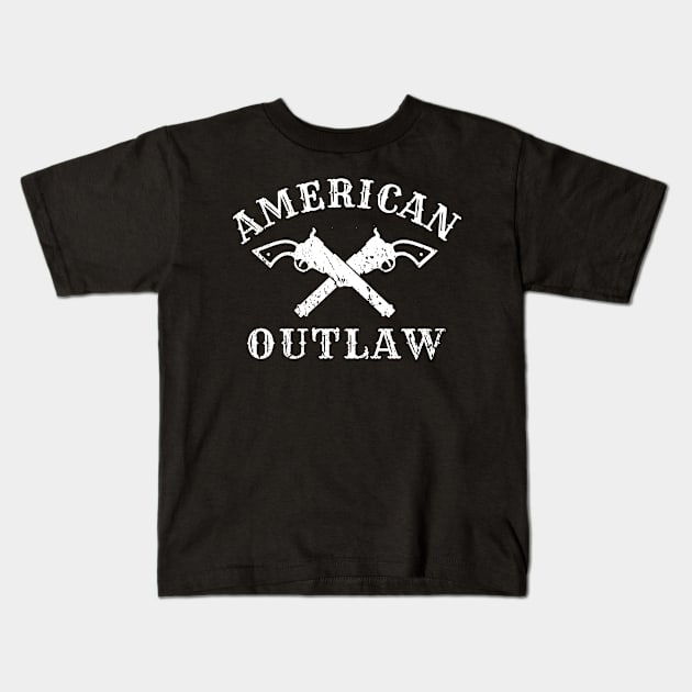 American Outlaw Kids T-Shirt by TeeNoir